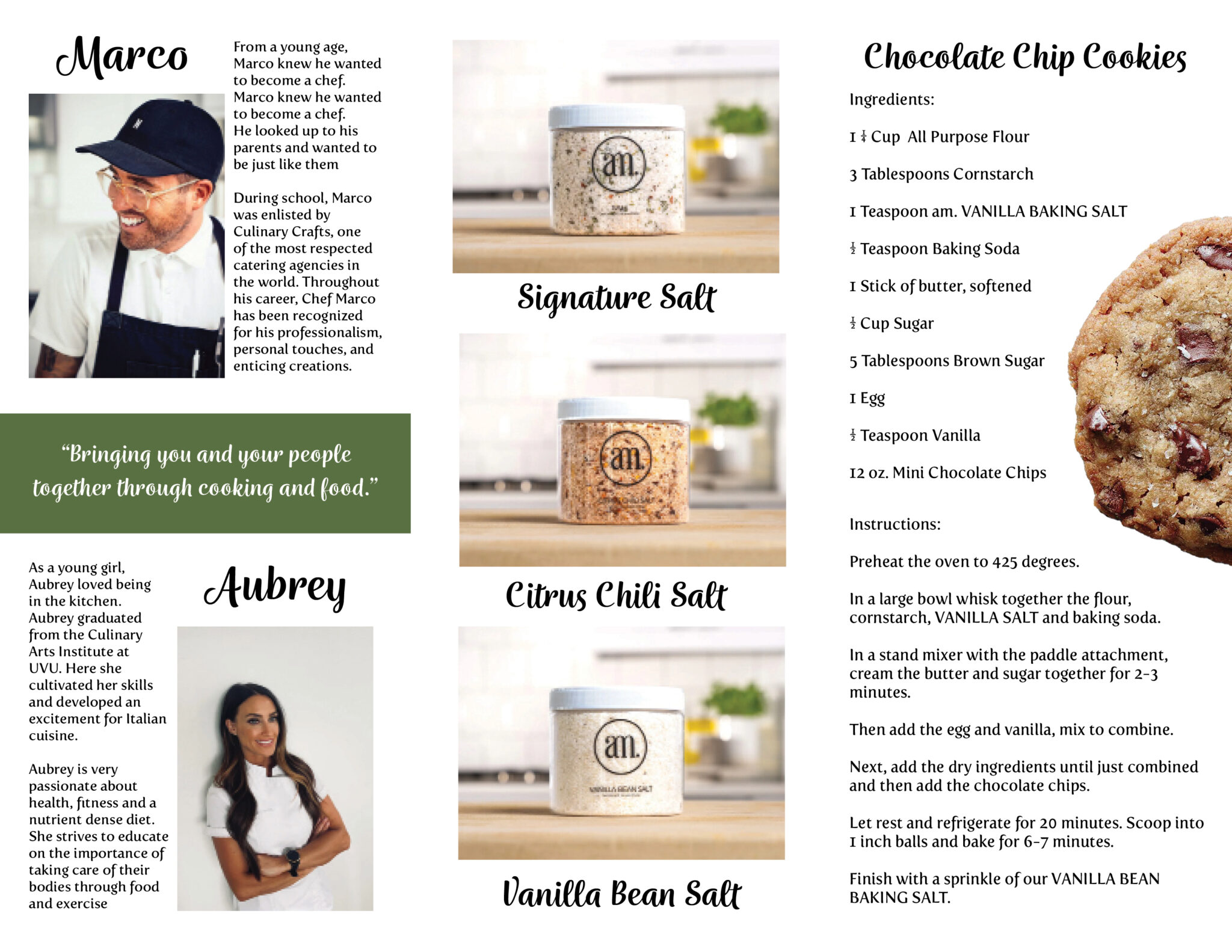 Am Salt brochure inside pages.